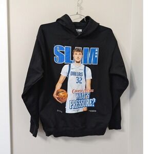 SLAM Cooper Flagg Whats Pressure Graphic Hoodie Black Basketball Sweatshirt M